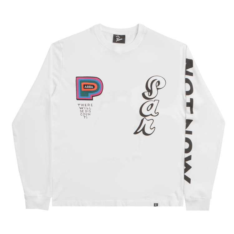 Parra There Will Be Not Long Sleeve T-Shirt "White"