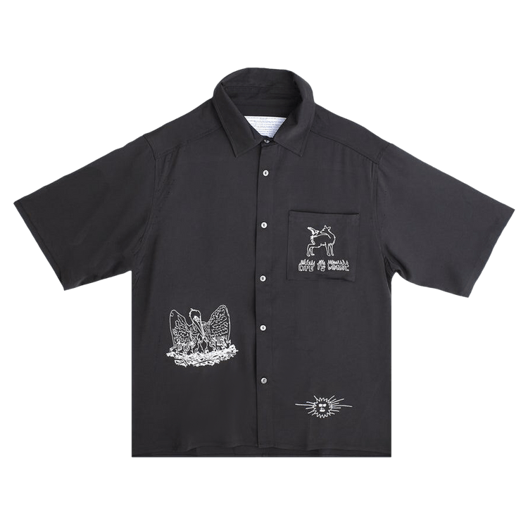 Jungles Life is Magic Button Up "Black"