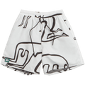 Parra Yoga Walks Swim Shorts "White"