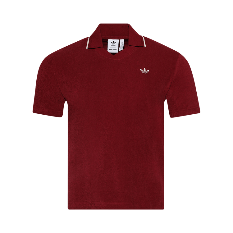 adidas x Wales Bonner Polo Shirt "Collegiate Burgundy"