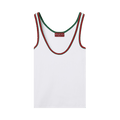 Gucci Web Tank Top "White"