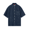 Gucci Lasered Denim Shirt "Midnight Blue"