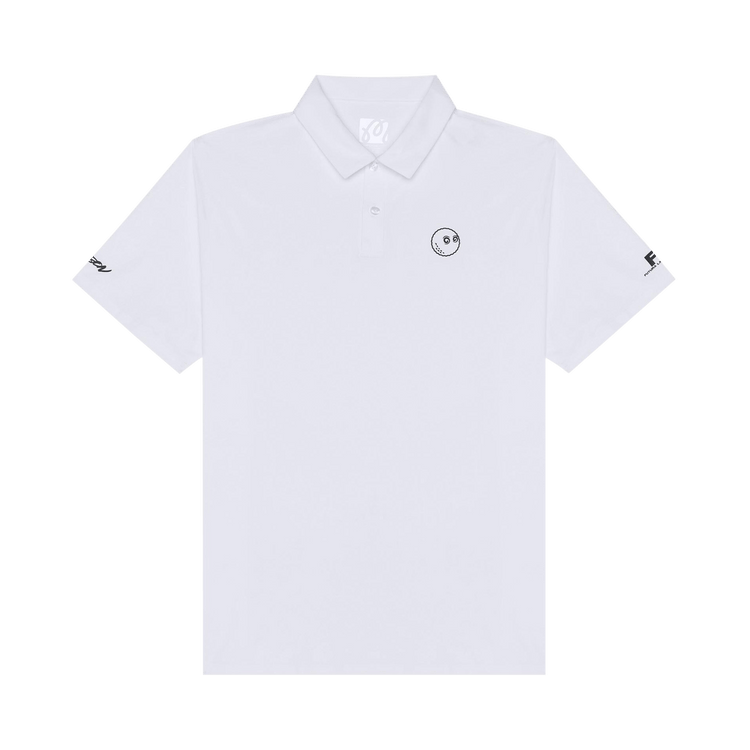 Malbon x Futura Poly Performance Polo "White"