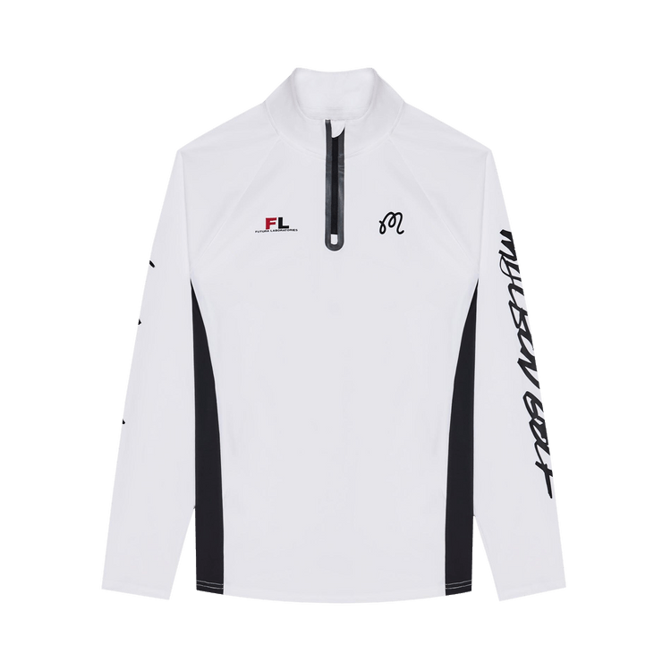 Malbon x Futura Poly Quarter Zip "White"