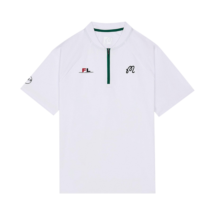 Malbon x Futura Zip Raglan Blade Polo "White"
