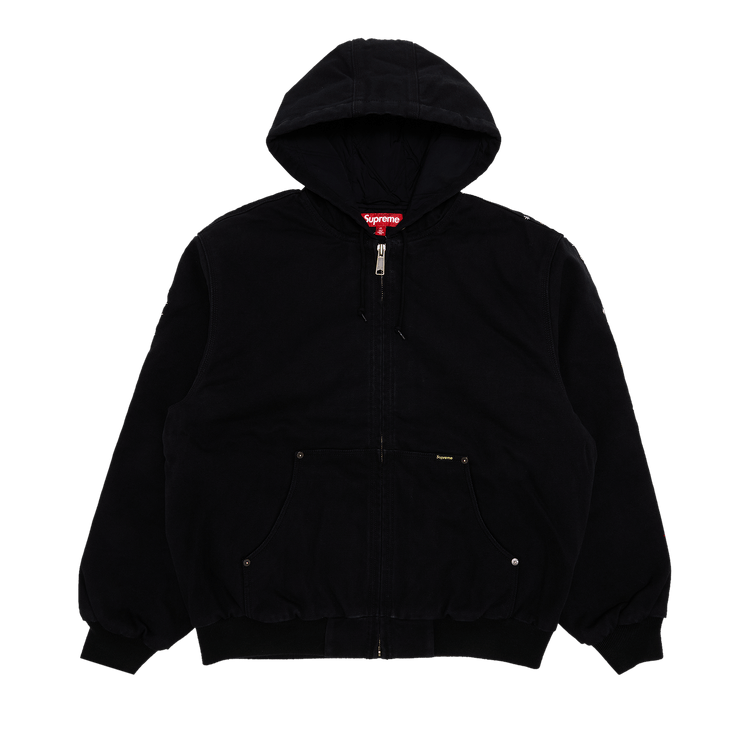 Supreme Aoi Embroidered Hooded Work Jacket "Black"