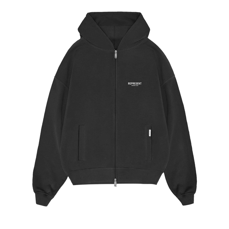 Represent Clo Owners Club Zip Hoodie "Black"