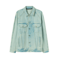 Palm Angels Overdyed Logo Denim Jacket "Mint"