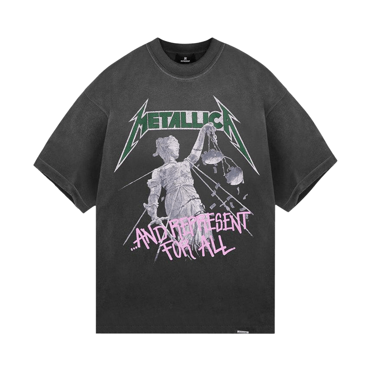 Represent Clo Metallica Justice T-Shirt "Stained Black"