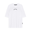 Palm Angels Back Curved Logo Over T-Shirt "Off White"