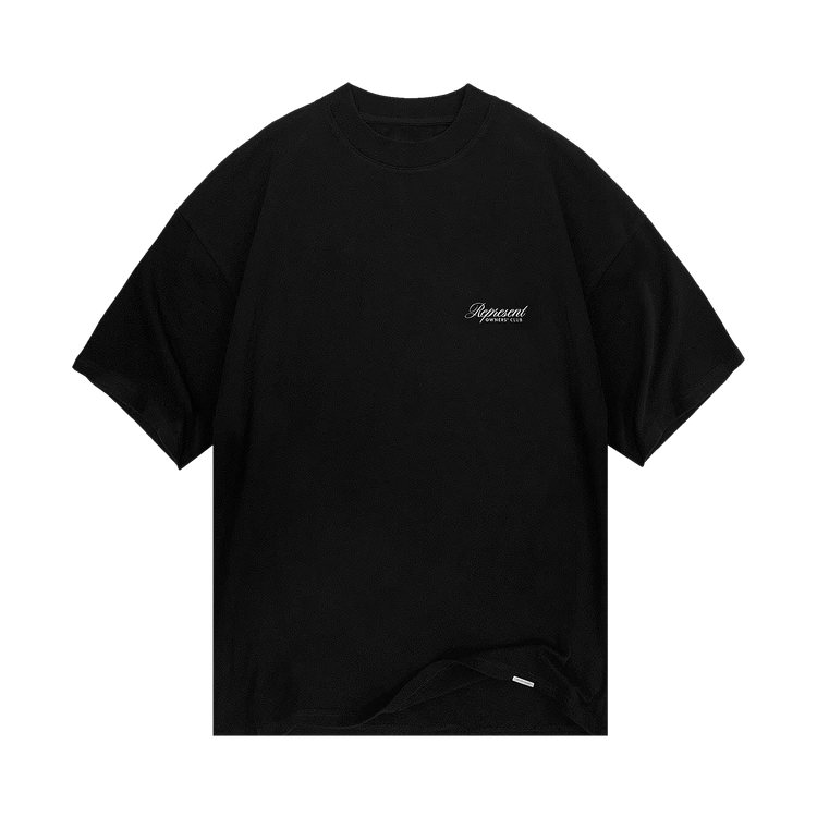 Represent Clo Owners Club Script T-Shirt "Black"