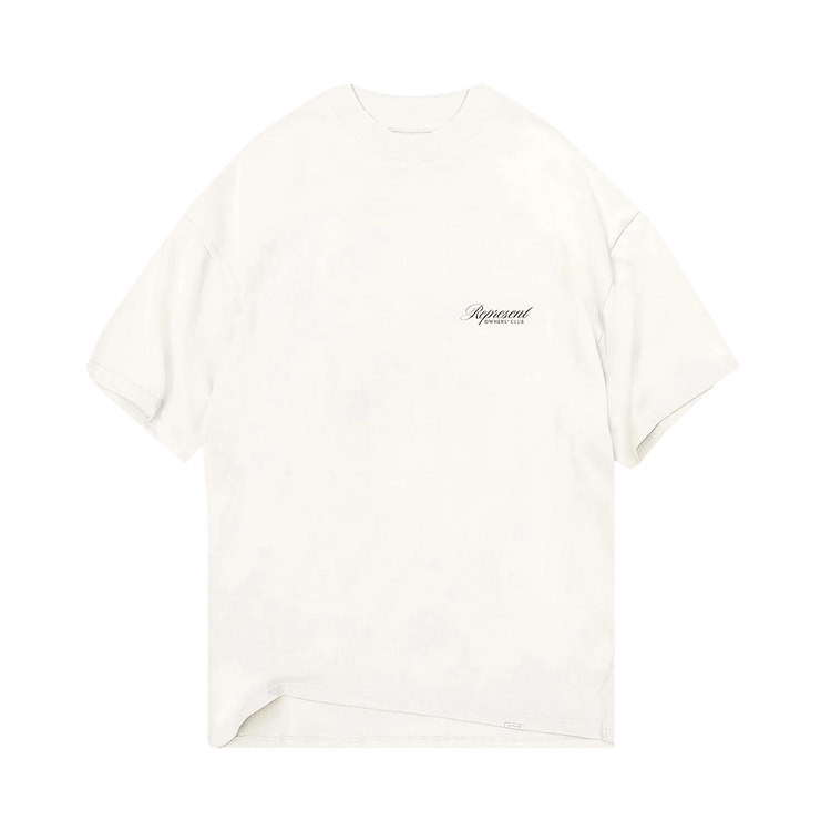 Represent Clo Owners Club Script T-Shirt "Flat White"