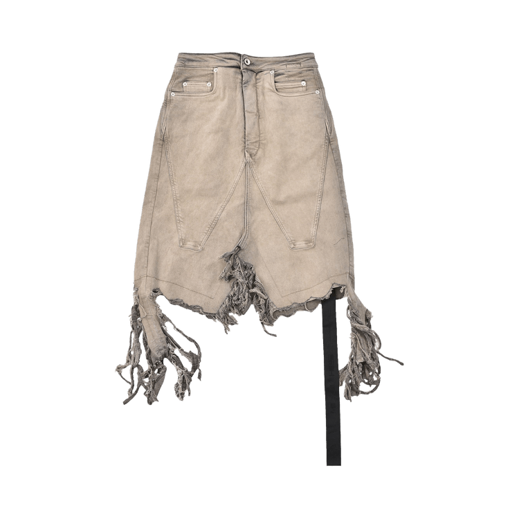 Rick Owens DRKSHDW Luxor Slivered Skirt "Mineral"