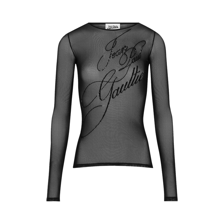 Jean Paul Gaultier The Sequin Top "Black"