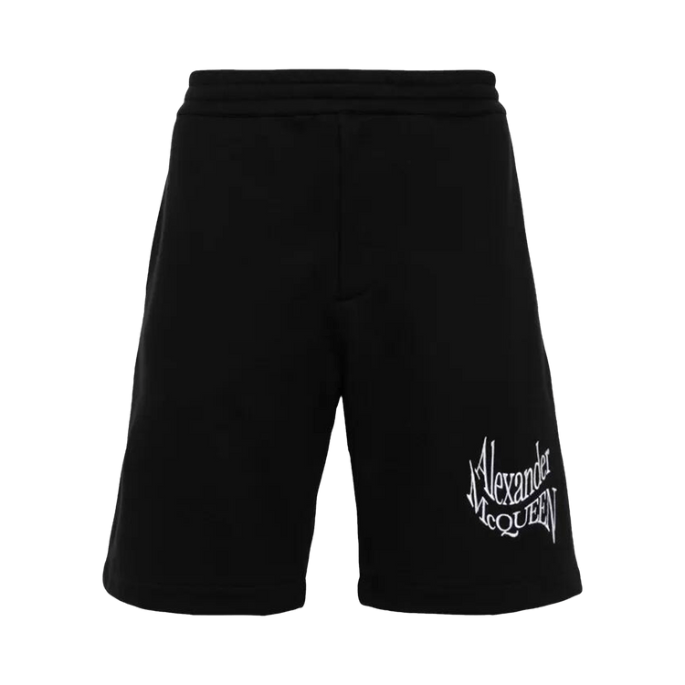 Alexander McQueen Logo Embroidered Track Shorts "Black/Mix"