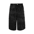 Alexander McQueen Graffiti Logo Shorts "Ink/Black"