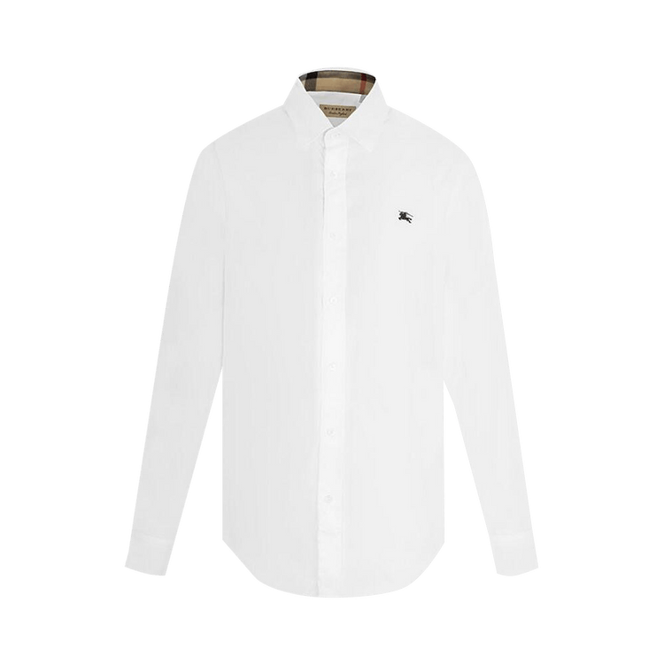 Burberry Stretch Poplin Shirt "White"