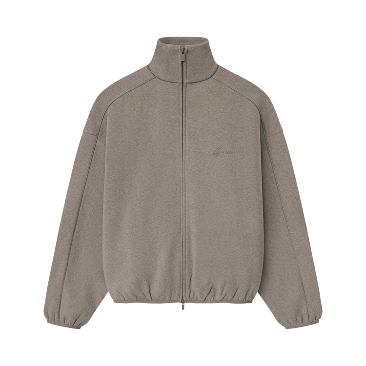 Fear of God Essentials Modern Fleece Track Jacket With Piping "Homestead Heather"