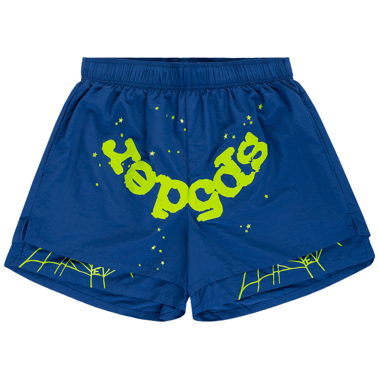 Sp5der OG Web Double Layer Short "Blue"
