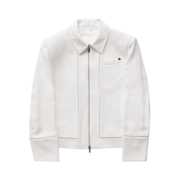 Helmut Lang Zip Border Jacket "Antique White"