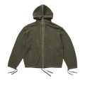 Kenzo Mesh Full Zip Hoodie "Khaki"