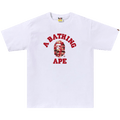 BAPE Palm Tree Camo College Tee "White/Red"