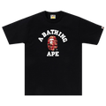BAPE Palm Tree Camo College Tee "Black/Red"