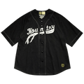 Kapital Jersey Baseball Shirt (Bone) "Black"
