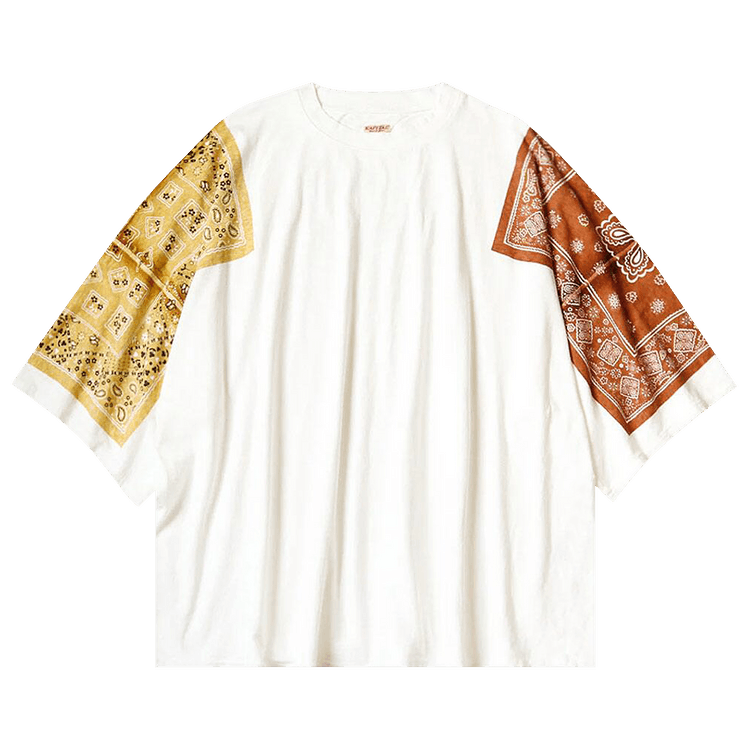 Kapital Jersey Bandanna Huge T-Shirt (Cookie) "Light Brown"
