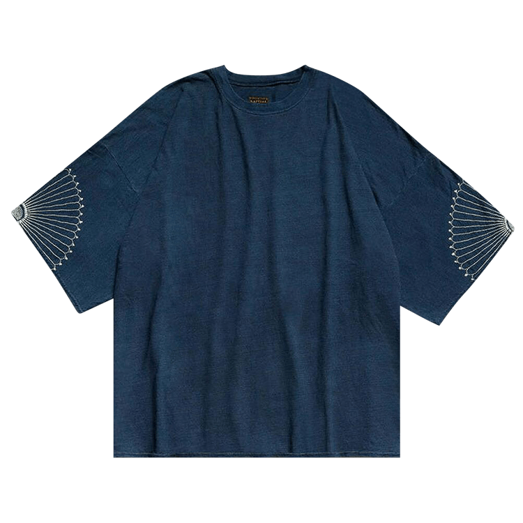 Kapital IDG Jersey Huge T-Shirt (Furoshiki Embroidery) "Indigo"