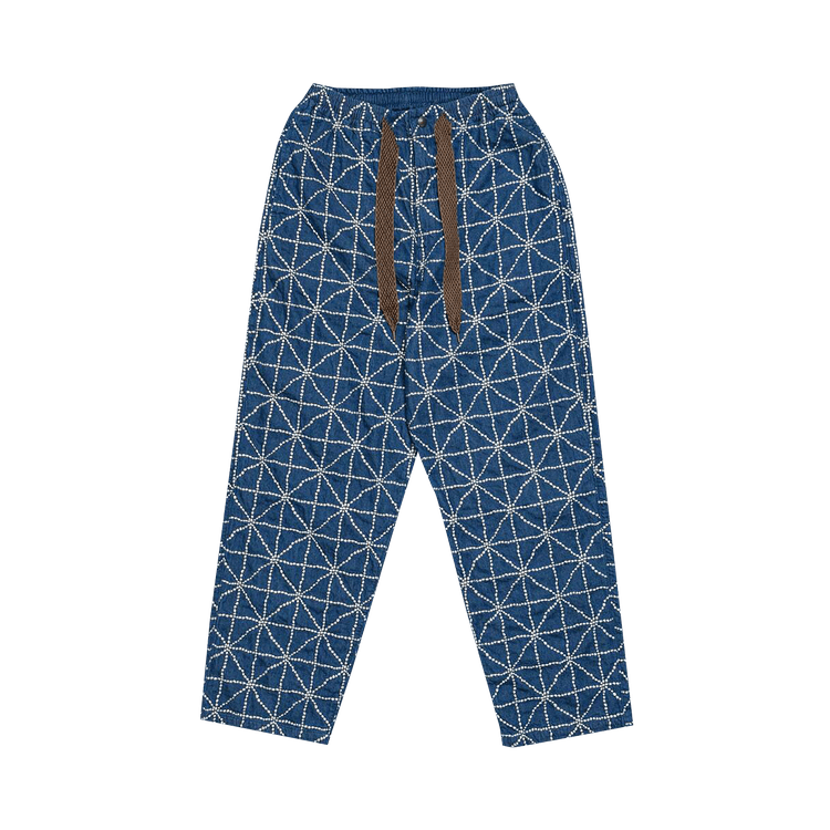Kapital Denim Folk Dojo With Knee Easy Baggy Pants "Midtone"