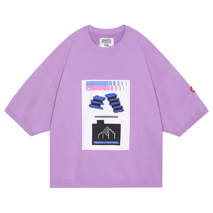 Cav Empt As Staircase4 Short-Sleeve Crewneck "Purple"