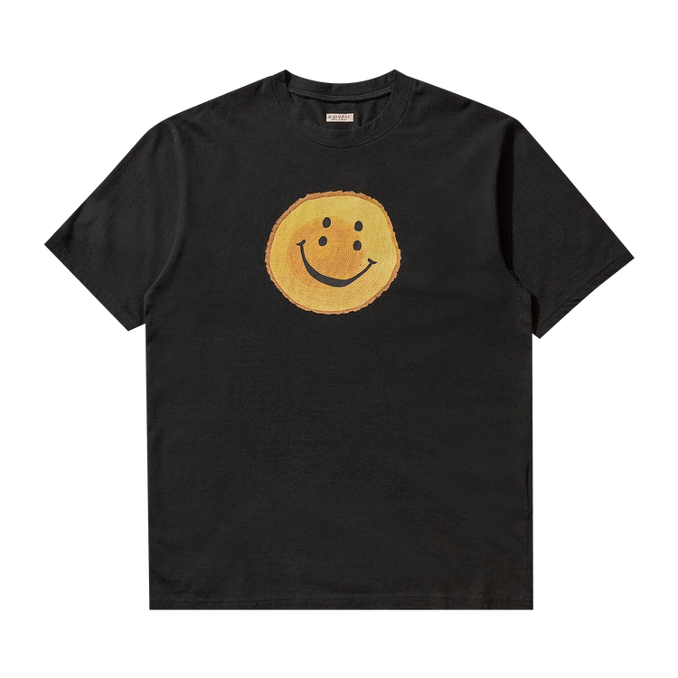 Kapital Jersey Crew T-Shirt (Rainbowy Trunk) "Black"