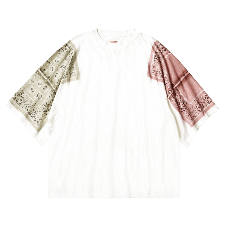 Kapital Jersey Bandanna Huge T-Shirt (Peckish Rainbowy) "Green"