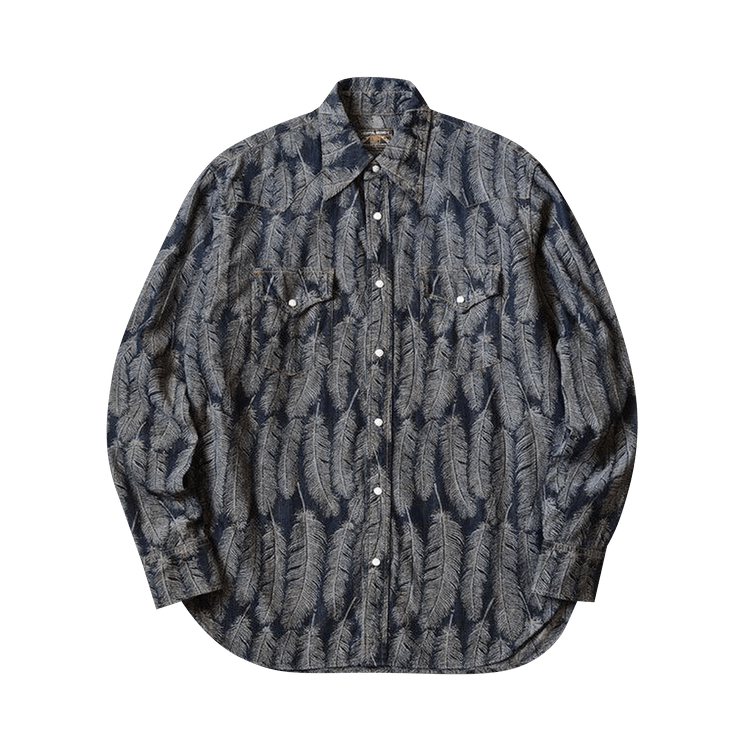 Kapital Magpie Denim Husky Western Shirt "Blue"