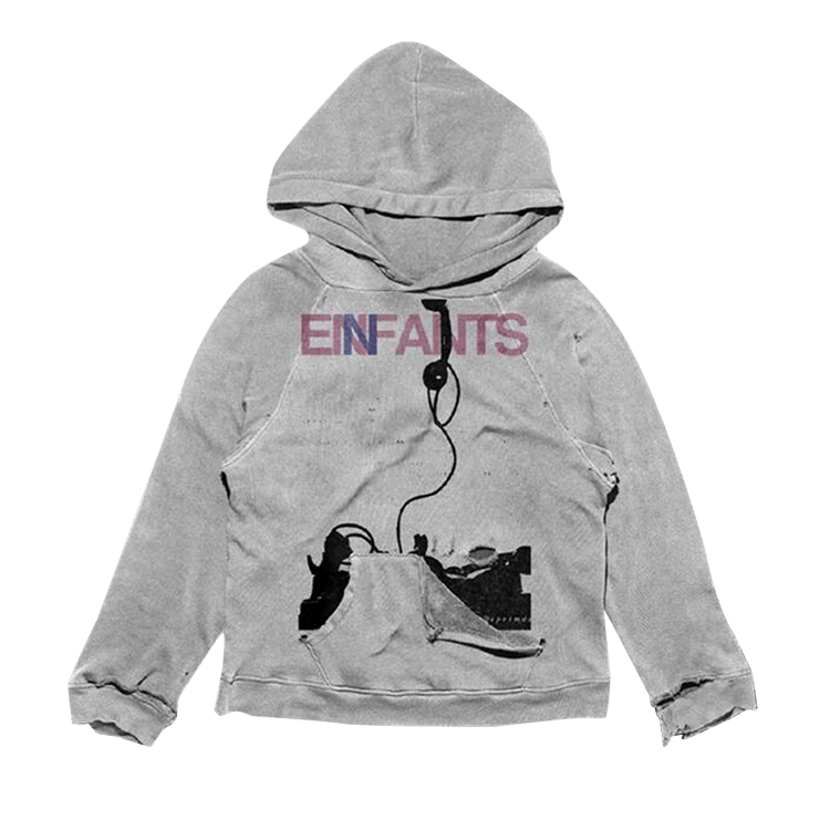 Enfants Riches Déprimés Forget To Answer Shrunken Hoodie "Grey"