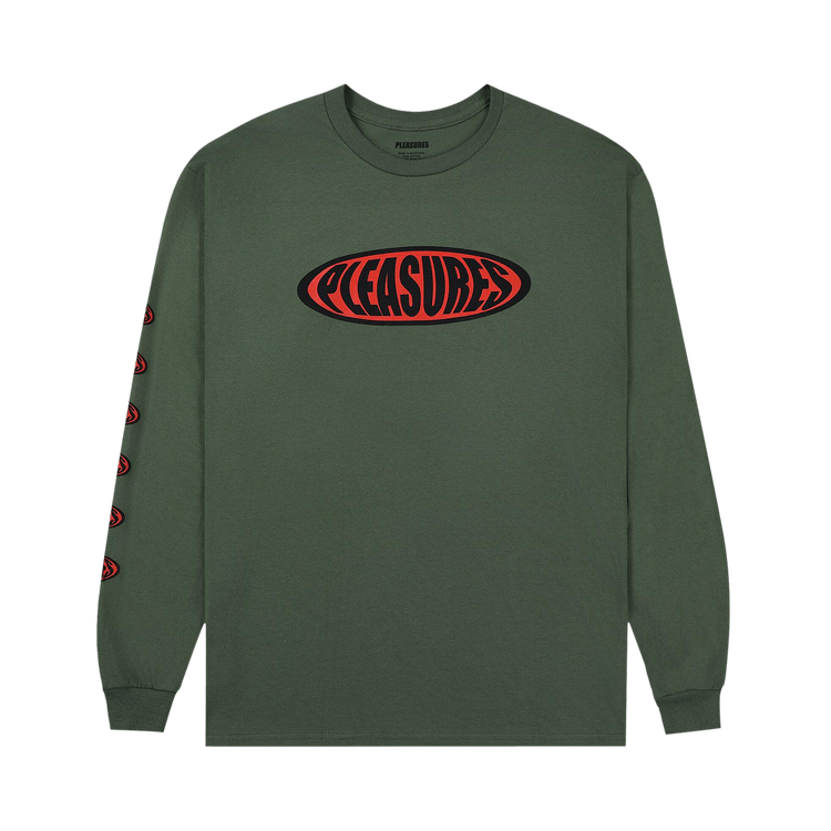 Pleasures Bubble Logo Long-Sleeve "Olive"