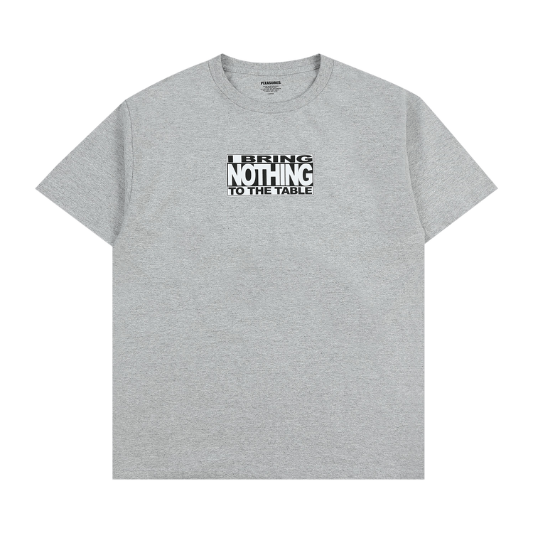 Pleasures Table T-Shirt "Heather Grey"