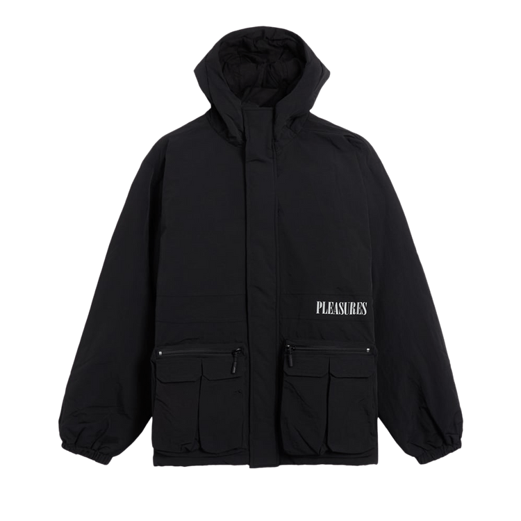 Pleasures Run Hooded Jacket "Black"