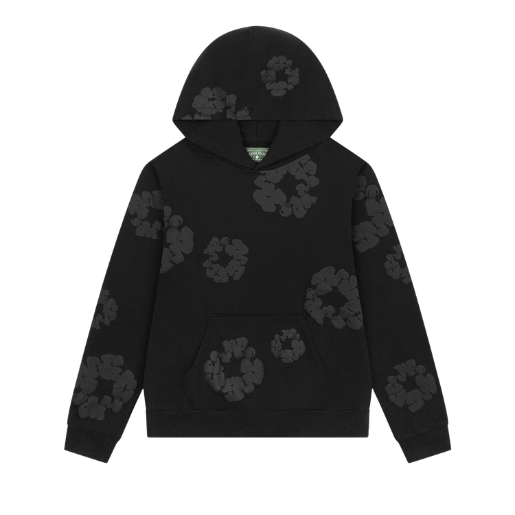 Denim Tears Mono Wreath Hoodie "Black"
