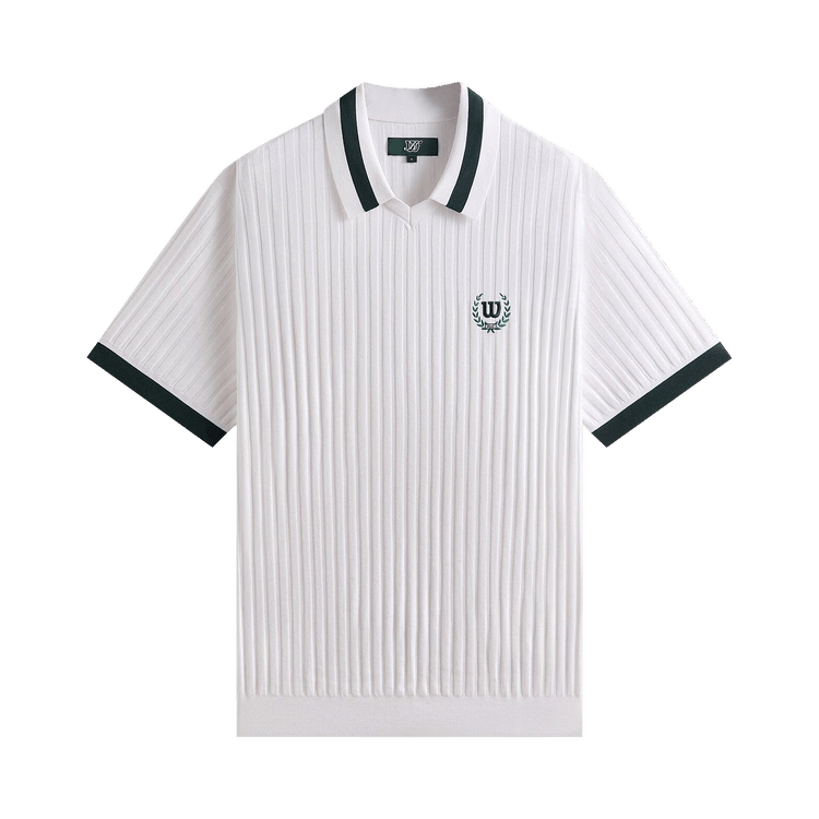 Kith x Wilson V-Neck Polo "White"
