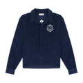 Museum of Peace & Quiet PQ Seal Terry Cloth Button-Up "Navy"