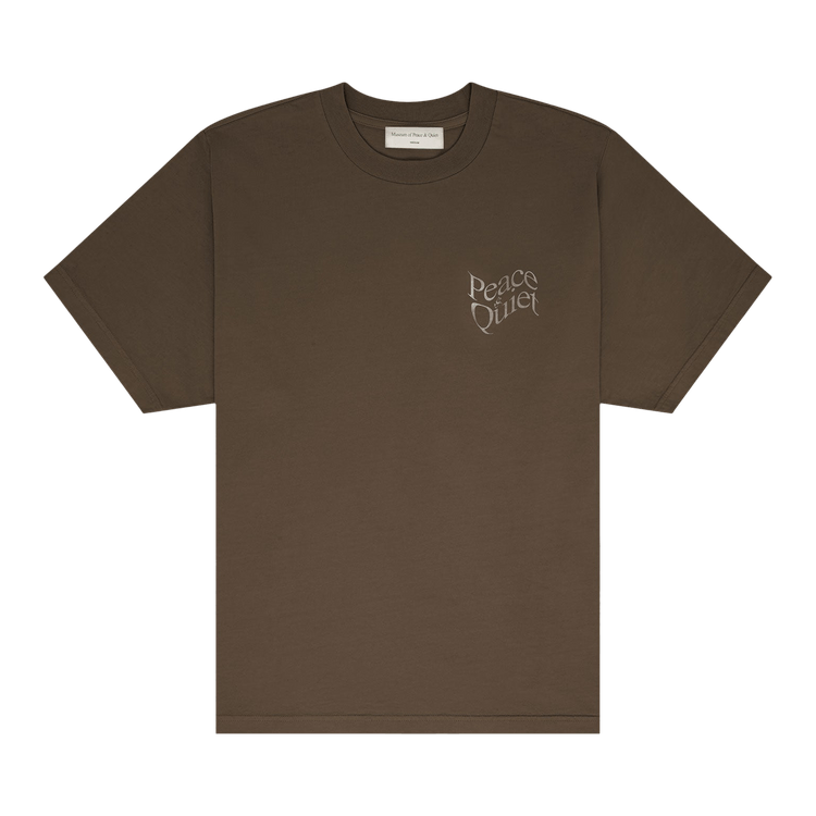 Museum of Peace & Quiet Wordmark T-Shirt "Coffee"