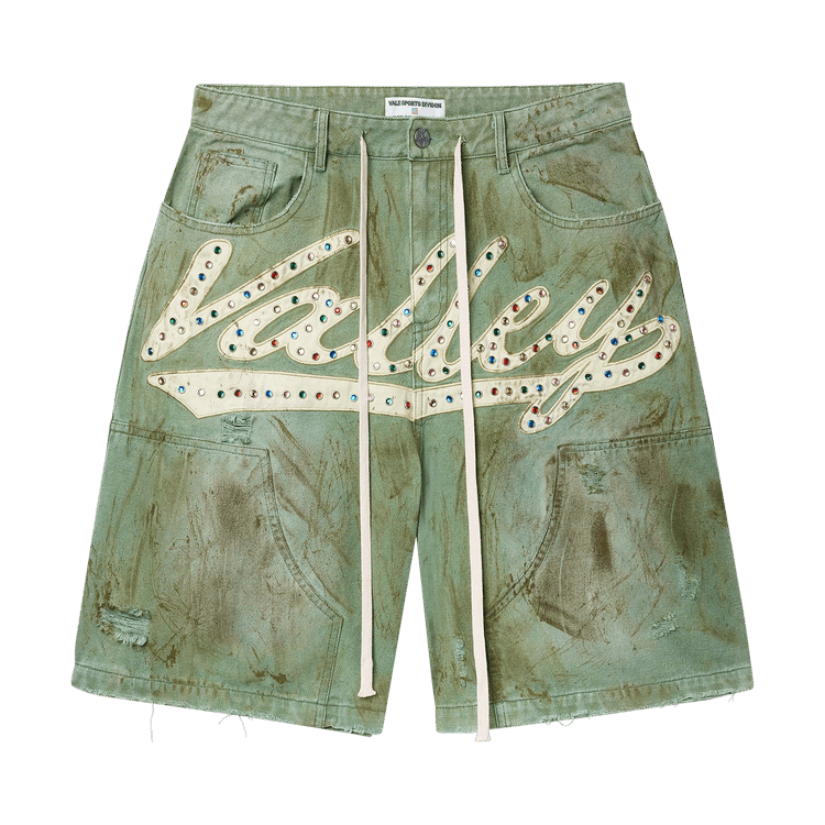Vale Forever Green Skittle Jorts "Dirt/Green"