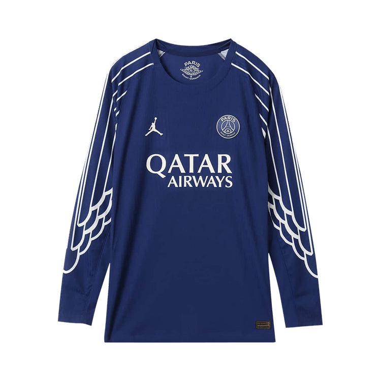 Air Jordan Paris Saint-Germain 2024/25 Match Fourth Dri-FIT ADV Soccer Authentic Long-Sleeve Jersey "Blue Void/Phantom/Phantom"