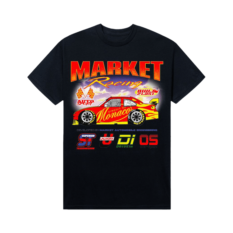 Market Built 2 Last Open End Jersey Knit Tee "Black"