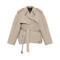 Balenciaga Cropped Trench Jacket "Beige"