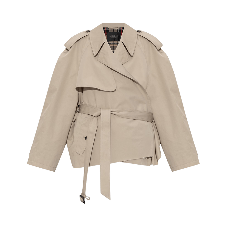 Balenciaga Cropped Trench Jacket "Beige"