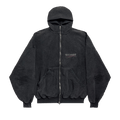 Balenciaga Large Zip-Up Hoodie "Faded Black"