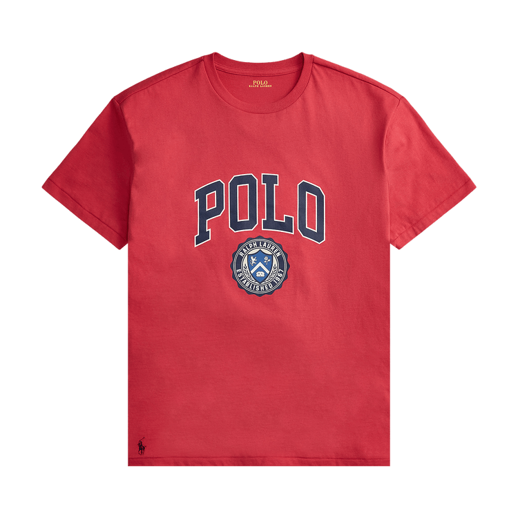 Polo Ralph Lauren Short-Sleeve Jersey Knit Graphic Print T-Shirt "Sunrise Red"